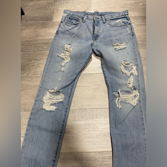 Ralph Lauren Denim and Supply, Distressed Boyfriend Jeans Size 28 - Picture 3 of 8